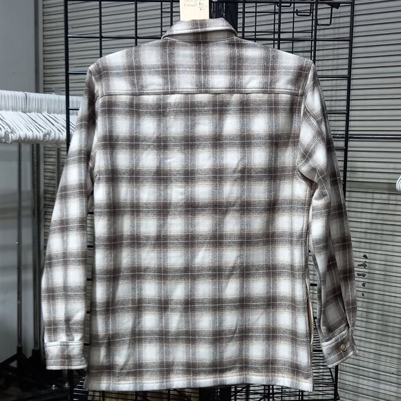Weatherproof Vintage Men’s Fleece Shirt Jacket Tan/White | Small - Picture 2 of 5